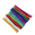 Colorful HandCraft glitter/tinsel Chenille Stem pipe cleaners